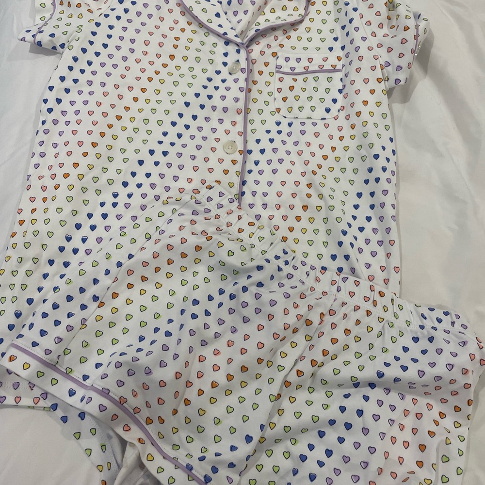 Roller rabbit heart set pj set